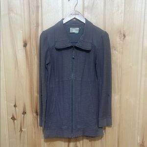 Anthropologie Grey Saturday Sunday Full Zip Sweater Size XS‎